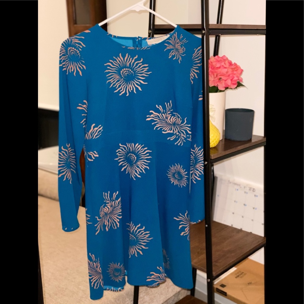 Kim’s LOVELOFT sunflower gorge. blue petite dress